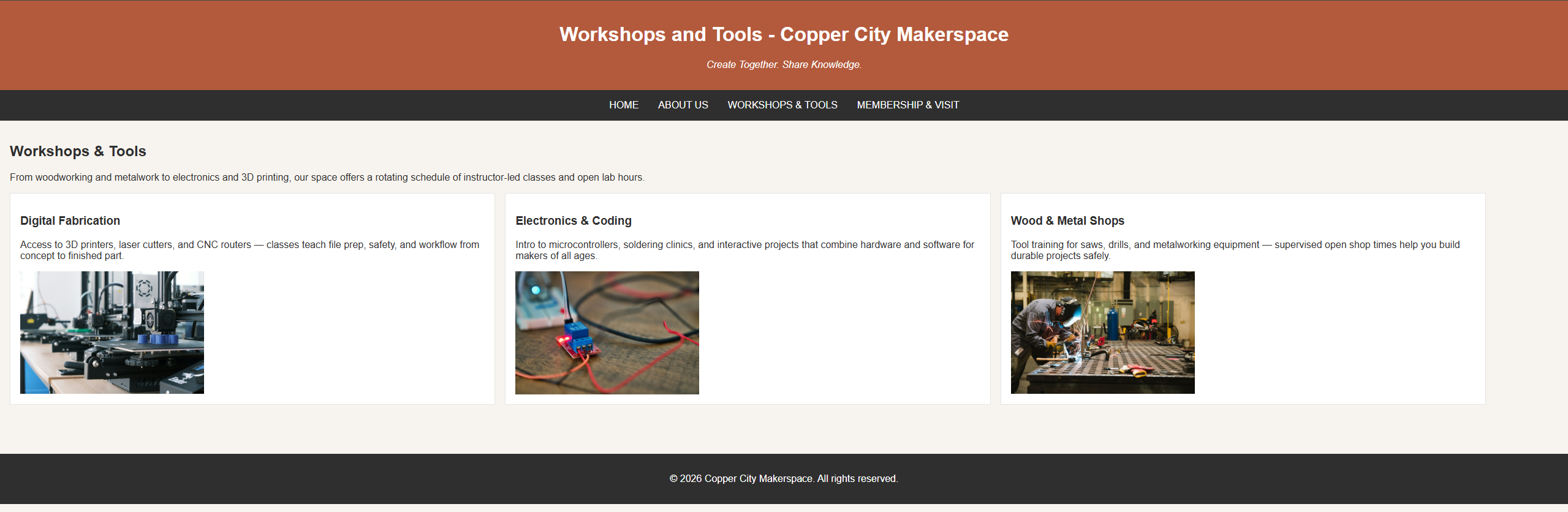 Copper City Workshops